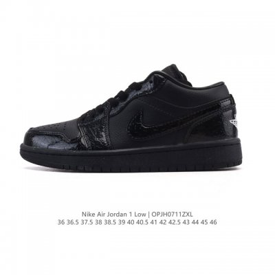 公司级 头层皮 耐克 乔丹Air Jordan 1 Low Aj1 乔1 乔丹1代Aj1 低帮复古文化休闲运动篮球鞋。从1985 年面世的元年款汲取设计灵感，采