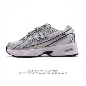 New Balance Mr740 Nb新百伦系列复古老爹风休闲运动慢跑鞋。采用轻质牛剖革拼接透气网眼衬垫织物鞋面材质 T-Beam大底提供足步弓支撑 保持步态