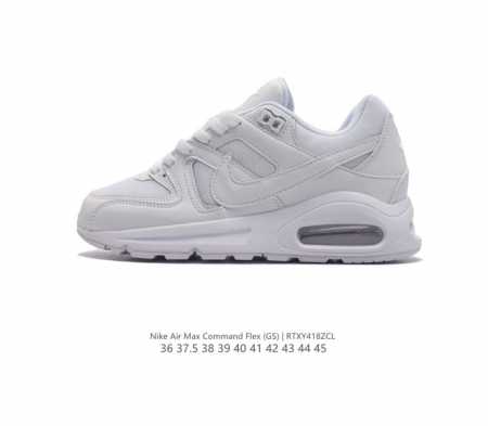 耐克 Nike Air Max Command防滑缓冲减震耐磨舒适男女士跑步鞋。Nike Air Max Command 运动鞋于 1987 年掀起鞋款革命，影 - 点击图像关闭