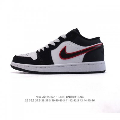 公司级 头层皮 耐克 乔丹Air Jordan 1 Low Aj1 乔1 乔丹1代Aj1 低帮复古文化休闲运动篮球鞋，从1985 年面世的元年款汲取设计灵感，采