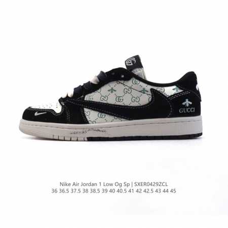 真标 耐克 Nike Air Jordan 1 Low Og Sp Military Blue Aj1乔1倒勾 2025年新款 蛇年新款 Gucci联名 低帮篮 - 点击图像关闭