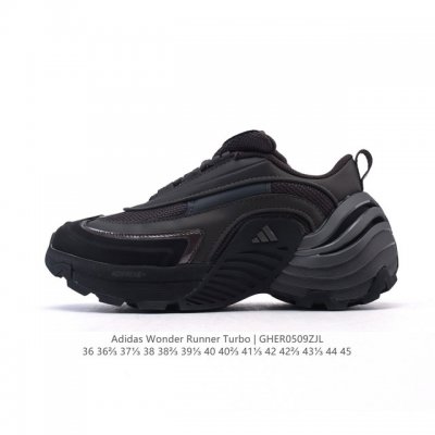 新品 阿迪达斯新款 Adidas Fos系列Wonder Runner Turbo厚底运动鞋阿迪达斯轻运动鞋舒适防滑耐磨 低帮缓震跑步鞋 厚底增高男女同款老爹鞋