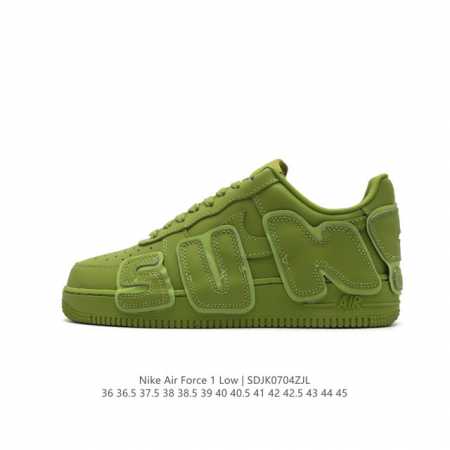 耐克 Nk Air Force 1'07 Low 联名款 3M反光 空军一号低帮休闲板鞋 ，鞋款鞋身以一袭浅绿色为主调，搭配皮革材质打造。外侧分别饰有 SUN - 点击图像关闭