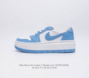 真标 耐克 Nike Air Jordan 1 Elevate Low Se 厚底增高复古篮球鞋时尚女士运动板鞋松糕跟鞋 自上世纪八十年代诞生以来 Air Jo