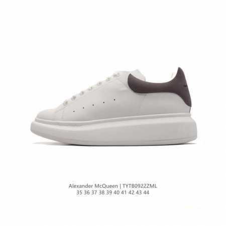 公司级 Alexandermcqueen 亚历山大 麦昆mcq 运动小白鞋厚底增高闪尾光滑牛皮平底鞋休闲鞋 时尚男女板鞋潮运动鞋 ，火爆到大街小巷无人不知，无人 - 点击图像关闭