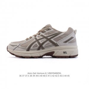 Asics 亚瑟士 Gel-Venture 6 系列城市休闲运动跑步鞋时尚复古男女鞋 老爹鞋，Gel- Venture6跑鞋是越野跑者的多功能选择。专为喜欢户外