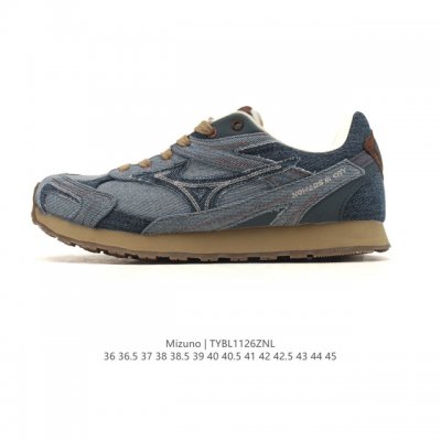 公司级 Mizuno 美津浓 复古时尚休闲舒适减震运动跑步鞋 美津浓Wave机械缓震，可以说是机械缓震跑鞋科技的翘楚。有着非凡的适应性，有着充分而持久的缓震能力
