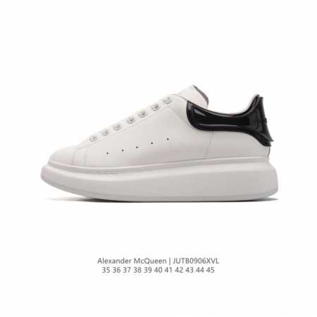 公司级 Alexandermcqueen 亚历山大 麦昆Mcq 运动小白鞋厚底增高闪尾光滑牛皮平底鞋休闲鞋 时尚男女板鞋潮运动鞋 ，火爆到大街小巷无人不知，无人 - 点击图像关闭