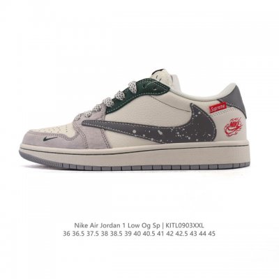 公司级 耐克 Nike Air Jordan 1 Low Og Sp Military Blue Aj1乔1倒勾 2025年新款 低帮篮球鞋 Aj1 乔丹1代