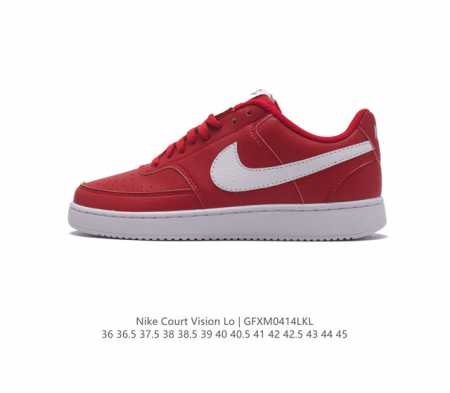 耐克nike Court Vision Lo校园风低帮复古篮球板鞋运动鞋，延续80年代复古篮球鞋，添加学院风细节。皮革组合鞋面，利落风格，重现复古篮球风范。鞋头 - 点击图像关闭