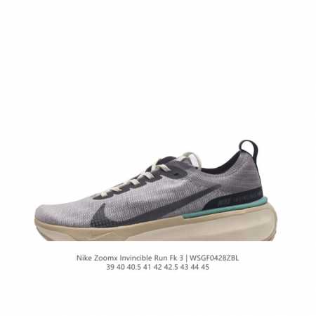 耐克 Nike Zoomx Invincible Run Fk 3 机能风格运动鞋 厚底增高老爹鞋，最新一代的invincible 第三代来了！首先鞋面采用的是 - 点击图像关闭