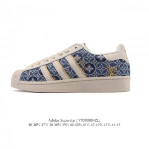 阿迪达斯 Adidas Superstar 2025年新款鞋子 经典贝壳头系列 新款休闲板鞋潮流男女士运动鞋 。鞋面帆布拼接材质 标志性的贝壳鞋头，简约的线条。