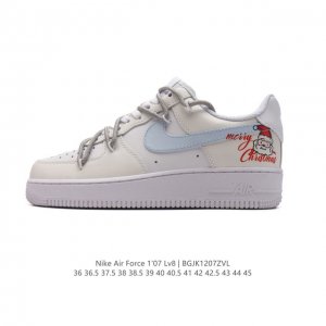 耐克 Nike Air Force 1 '07 Low 空军一号含气垫 解构绑带 双鞋带 小白鞋 低帮百搭厚底增高休闲运动板鞋。柔软、弹性十足的缓震性能和出色的