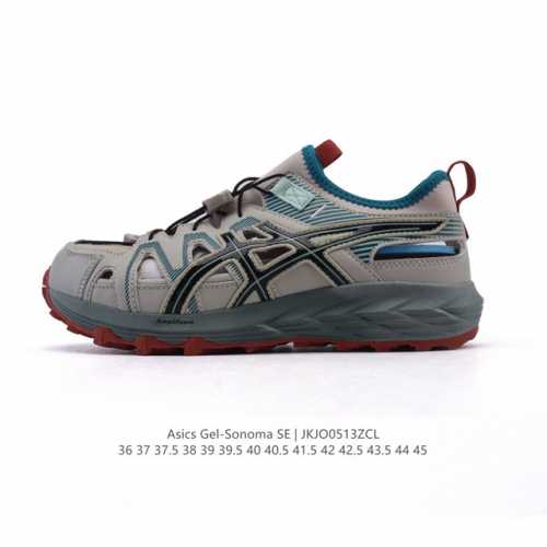 新款 亚瑟士 Asics Gel-Sonoma Cn 轻盈舒适耐磨透气 低帮 洞洞鞋 凉鞋 复古缓震越野运动鞋1012B584-021 硬核户外党必入的3大理由