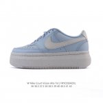耐克Nike Court Vision Lo校园风低帮复古篮球板鞋 松糕跟 厚底增高运动鞋 2025年新款小白鞋，延续80年代复古篮球鞋，添加学院风细节。皮革组
