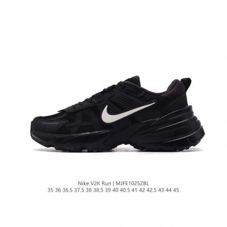 Nike 耐克 V2K Run 减震防滑 复古低帮运动跑步鞋 超火复古跑鞋，采用太空革组合呼吸网眼布鞋面材质，搭载正确4层组合底模，嵌入TPU加固稳定模块,双层 - 点击图像关闭