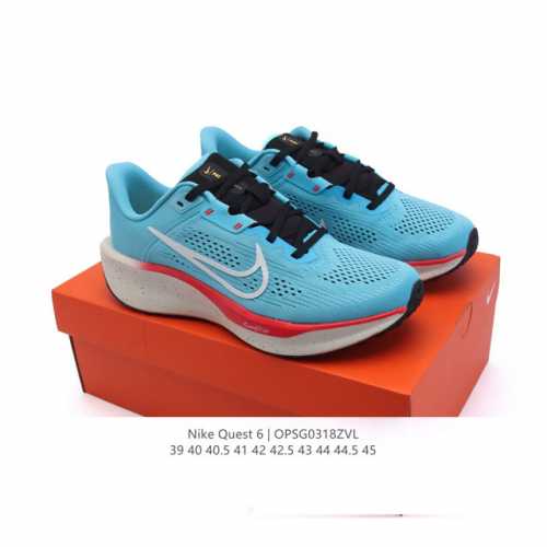 180 【公司级】耐克Nike Air Quest 6 卡贾透质轻气休运闲 透气轻盈缓震跑步鞋，Nike Quest 6男女子透气轻盈缓震跑步鞋采用匠心设计，助