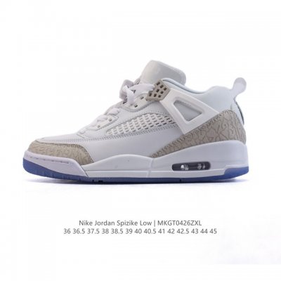 耐克 Nike Jordan Spizike Low 经典爆裂纹复古运动篮球鞋！全新低帮造型吸睛！整双鞋在融合了 Air Jordan 经典鞋款中的标志性元素之