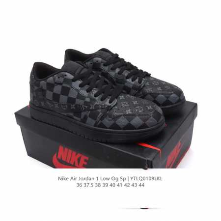 真标 耐克 Nike Air Jordan 1 Low Og Sp Military Blue Aj1乔1倒勾低帮篮球鞋 路易威登联名 Aj1 乔丹1代 Aj1 - 点击图像关闭