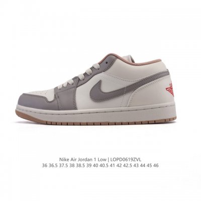 耐克 乔丹Air Jordan 1 Low Aj1 乔1 乔丹1代Aj1 低帮复古文化休闲运动篮球鞋。从1985 年面世的元年款汲取设计灵感，采用简洁大方的经典