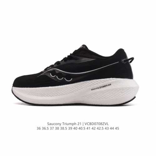 公司级 Saucony 索康尼 Triumph系列 胜利 21代 中性跑鞋 强缓震跑步鞋轻便男女款厚度增高跑鞋透气运动老爹鞋子，是来自美国的专业跑鞋品牌，成立于