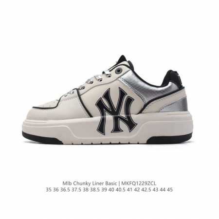 Mlb Chunky Liner Basic 人气单品学长鞋系列轻量增高厚底百搭休闲运动板鞋 男女轻便胶鞋 高级街头休閒品牌鞋。Mlb Chunky Liner - 点击图像关闭