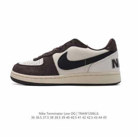 耐克 Nike Terminator Low 耐克终结者系列低帮滑板鞋 黄蓝密歇根 舒适 百搭 防滑耐磨复古运动鞋。忠于原版，延续经典。采用耐穿舒适的利落皮革， - 点击图像关闭