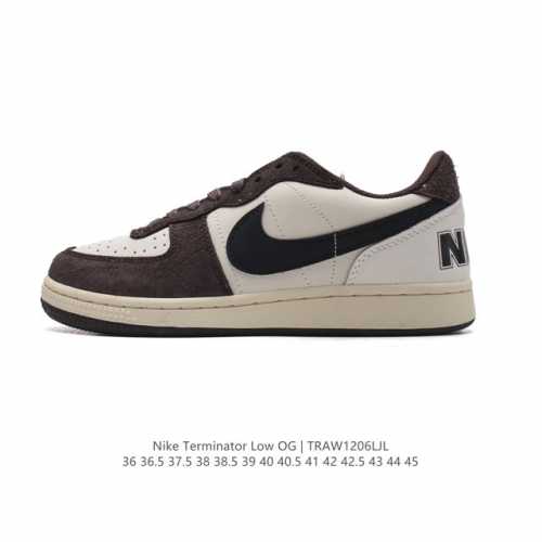 耐克 Nike Terminator Low 耐克终结者系列低帮滑板鞋 黄蓝密歇根 舒适 百搭 防滑耐磨复古运动鞋。忠于原版，延续经典。采用耐穿舒适的利落皮革，