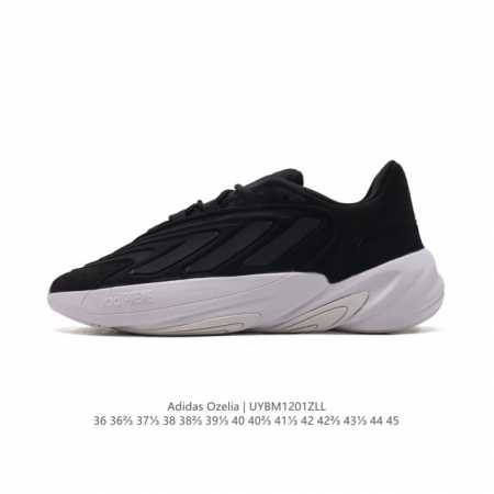 阿迪达斯 Adidas Originals Ozelia 经典运动鞋休闲慢跑鞋 厚底增高百搭老爹鞋。这款ozelia经典鞋，延续adidas经典设计元素，以简约 - 点击图像关闭