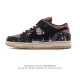 真标 耐克 Travis Scott × Sb Dunk Low 腰果花 时尚复古滑板鞋 休闲运动鞋。继Aj鞋款和Af1鞋款之后Ts和Nike又一个全新的合作鞋