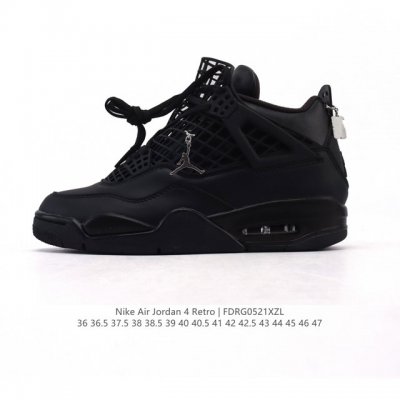 公司级 真标 耐克 Nike Air Jordan 4 Retro Og迈克尔 乔丹Aj4代乔4 中帮复古休闲运动文化篮球鞋 秉承轻量化的速度型篮球鞋设计思想完