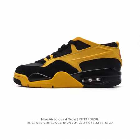 耐克 新款 Nike Air Jordan 4 Retro Og 低帮 迈克尔 乔丹aj4代乔4 复古休闲运动文化篮球鞋。秉承轻量化的速度型篮球鞋设计思想完成设 - 点击图像关闭