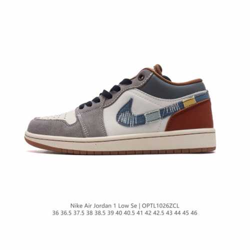 耐克 乔丹Air Jordan 1 Low AJ1 乔1 乔丹1代aj1 低帮复古文化休闲运动篮球鞋。从1985 年面世的元年款汲取设计灵感，采用简洁大方的经典