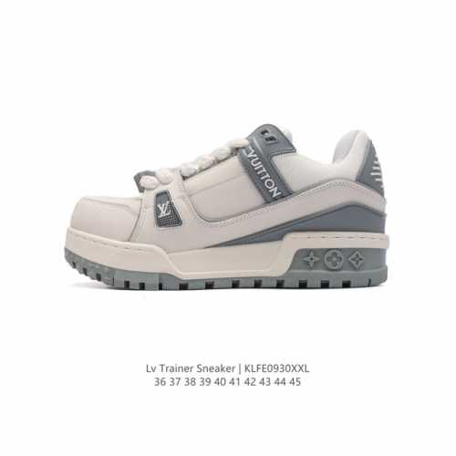 公司级 路易威登louis Vuitton Lv路易威登板鞋 时尚厚底增高运动鞋 潮男女鞋 舒适防滑底和百搭性霸屏整个时尚娱乐圈，细节调整完美主义！鞋面采用专柜