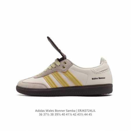 复古风十足，联乘英国设计师品牌wales Bonner X Adidas Originals Samba Classic Black Pony 桑巴舞系列绅士德 - 点击图像关闭
