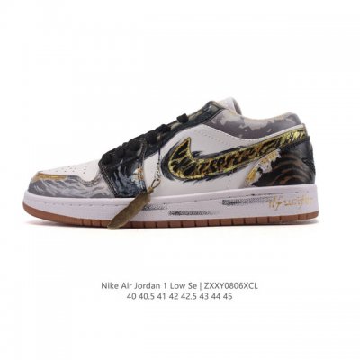 公司级 耐克 乔丹Air Jordan 1 Low Aj1 乔1 乔丹1代Aj1 低帮复古文化休闲运动篮球鞋。从1985 年面世的元年款汲取设计灵感，采用简洁大