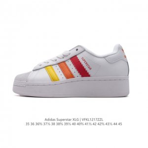 阿迪达斯 三叶草adidas Originals Superstar Xlg 贝壳头系列 低帮厚底松糕经典百搭休闲运动板鞋。当你试图定义adidas Super