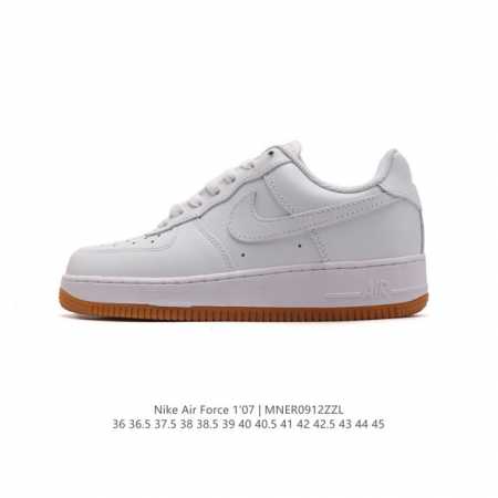 耐克 Nike Air Force 1 '07 Low 空军一号含气垫 低帮百搭厚底增高休闲运动板鞋 小白鞋 。柔软、弹性十足的缓震性能和出色的中底设计，横跨复 - 点击图像关闭
