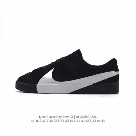 真标 全猪八皮 带半码 Blazer City Low Lx 耐克2024新款大勾休闲鞋blazer开拓者低帮板鞋！1973年为了进军篮球鞋市场，Nike模仿和 - 点击图像关闭