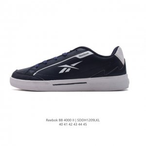 Reebok锐步官方男款 Bb 4000 Ii 经典复古运动篮球板鞋百搭青春篮球鞋，采用真皮材质，鞋舌内里皮革材质，质感柔软，鞋底耐磨，整体材质优良，上脚舒适，