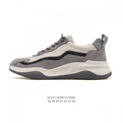 公司级 Ecco爱步 小红书爆款 新款百搭休闲款 Ecco 爱步厚底增高板鞋休闲鞋 透气轻质系带轻便运动鞋。Ecco爱步是世界四大休闲鞋类品牌之一，总公司设于丹