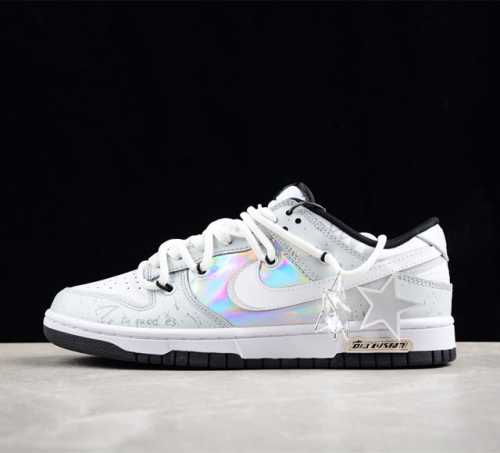 Nk Dunk Low 梦压星河星星 镭射 Sb绑带低帮休闲板鞋 Dd1391-100 尺码 36 36 5 37 5 38 38 5 39 40 40 5 4