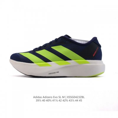 公司级 阿迪达斯 Adidas Adizero Evo Sl 运动舒适防滑耐磨 爆米花 低帮跑步鞋 阿迪达斯革新力作 破纪录轻跑鞋 Adizero Adios
