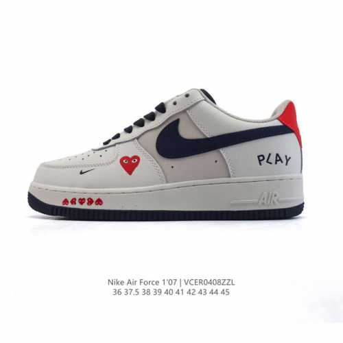 耐克 Nike Air Force 1 '07 Low 空军一号含气垫 小白鞋 低帮百搭厚底增高休闲运动板鞋。柔软、弹性十足的缓震性能和出色的中底设计，横跨复古