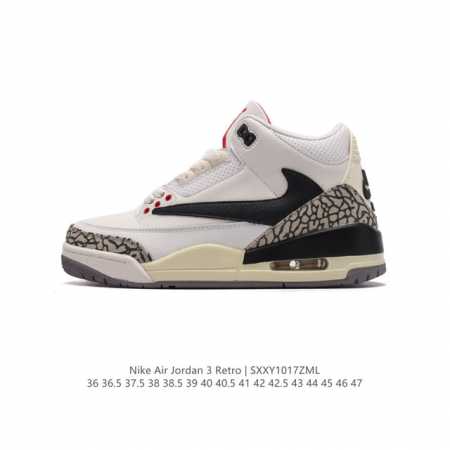 特价公司级 头层皮 耐克 乔丹 AJ3 耐克 Nike Air Jordan 3 Retro SE 乔3 复刻篮球鞋 乔丹3代 三代 男女子运动鞋，作为 AJ - 点击图像关闭