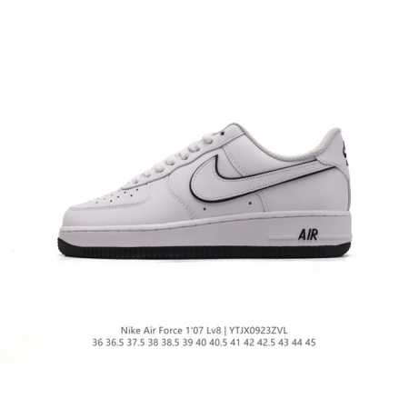 耐克 Nike Air Force 1 '07 Low 空军一号含气垫 低帮百搭厚底增高休闲运动板鞋。柔软、弹性十足的缓震性能和出色的中底设计，横跨复古与现代的 - 点击图像关闭