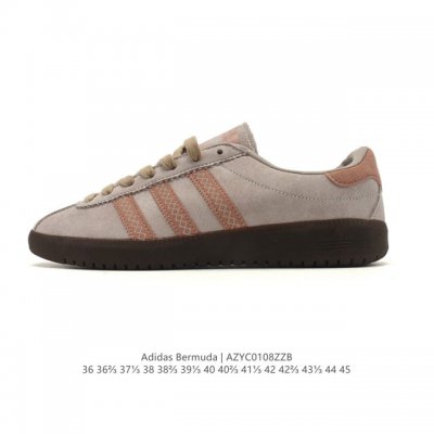 阿迪达斯 Adidas 德训鞋系列 清新 马卡龙 造型！阿迪达斯全新三叶草 Bermuda 运动板鞋悄悄上架！近期，Adidas Originals Bermu