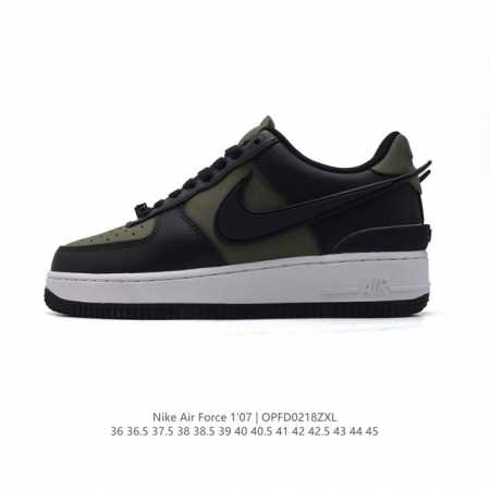 耐克 空军一号 Af1 低帮休闲板鞋 Ambush X Nk Air Force 1'07 Low Sp 空军一号联名标志性的Swoosh延伸至鞋跟之外，鞋舌和 - 点击图像关闭