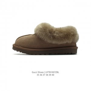 公司级 Ugg 户外雪地靴 俏皮可爱的百变造型， 美国轻奢品牌ugg 平底系列冬季羊毛一体雪地休闲保暖毛毛雪地靴。官方同步包装 检验标 材料采用原厂防污防水皮料