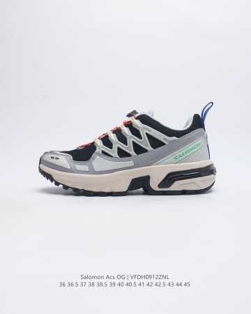 公司级 Salomon Acs Pro Advanced Ls Acs + Og 萨洛蒙复古潮流户外机能登山功能跑鞋 鞋面以 锯齿 状的包裹系统呈现 在基色底之 - 点击图像关闭